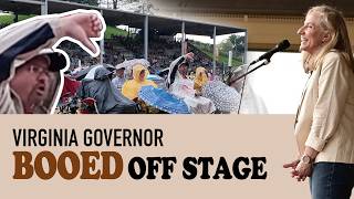 Virginia Governor Abigail Spanberger Booed Off Stage - 90th Annual Old Fiddlers’ Convention in Galax Virginia Governor Abigail Spanberger Booed Off Stage - 90th Annual Old Fiddlers’ Convention in Galax