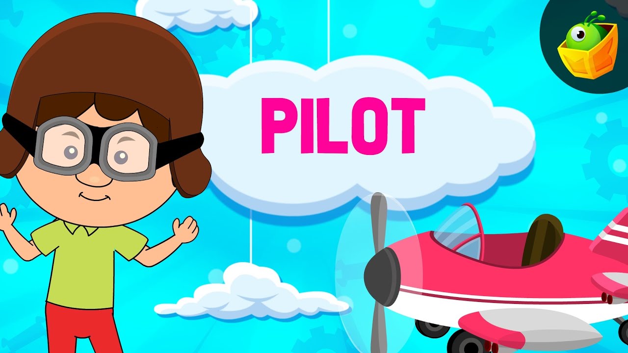 Pilot & Flight Attendant Job & Occupation Songs for Kids Career