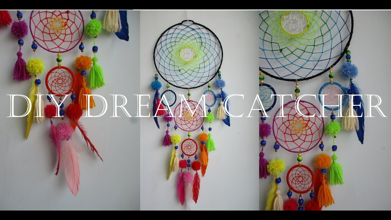 DIY Dream Catcher | DIY Wall Hanging | Easy DIY Crafts - YouTube