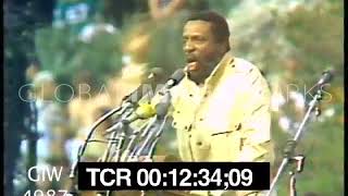 Nuclear power protest lead by Dick Gregory