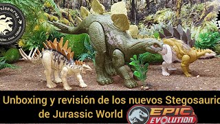Unboxing y revisión de los Stegosauridos de Epic Evolution #matteljurassicworld