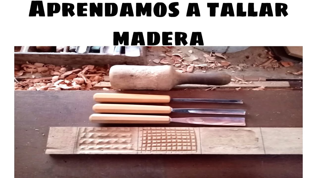 COMO EMPEZAR A TALLAR MADERA, con ejercicios prácticos (principiantes) 🚀⚒️