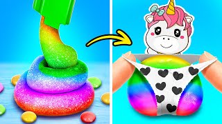 Rainbow Unicorn Squishy? 🦄🌈 Melhores Gadgets e Fidgets Legais