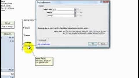 Create Interactive Excel Forms by Including Option Buttons