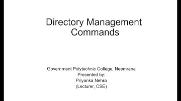 CS303 | Unit 3 | Topic 3.2 | Directory Management Commands
