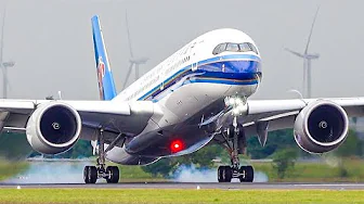 32 BIG PLANE TAKEOFFS & LANDINGS | Amsterdam Schiphol Airport Plane Spotting [AMS/EHAM]