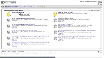 find archived COUNTER reports