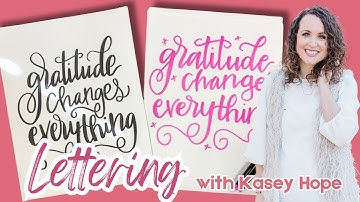 Gratitude Lettering