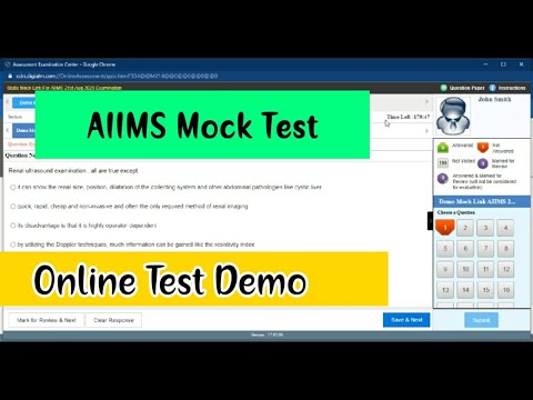 AIIMS bsc nursing mock test | AIIMS online test Demo