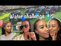 Vlog late vlog  water challenge with my family  getting my lashes done  chilling my friends