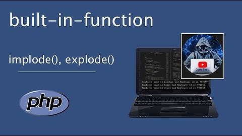 lesson (2) built-in-function in PHP in Arabic implode, explode بالعربي