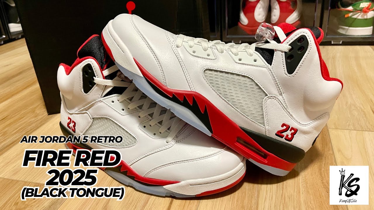 The Hype is Real: Unboxing Air Jordan 5 Retro Fire Red 2025 - YouTube