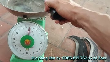Dao quắm mỏ quạ dao quắm thép nhíp phúc sen Cao Bằng rèn thủ công báo giá 2 loại dao quắm tông ống.