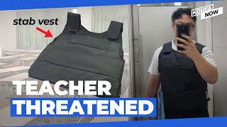 A Student Threatens To Stab His Teacher To Death