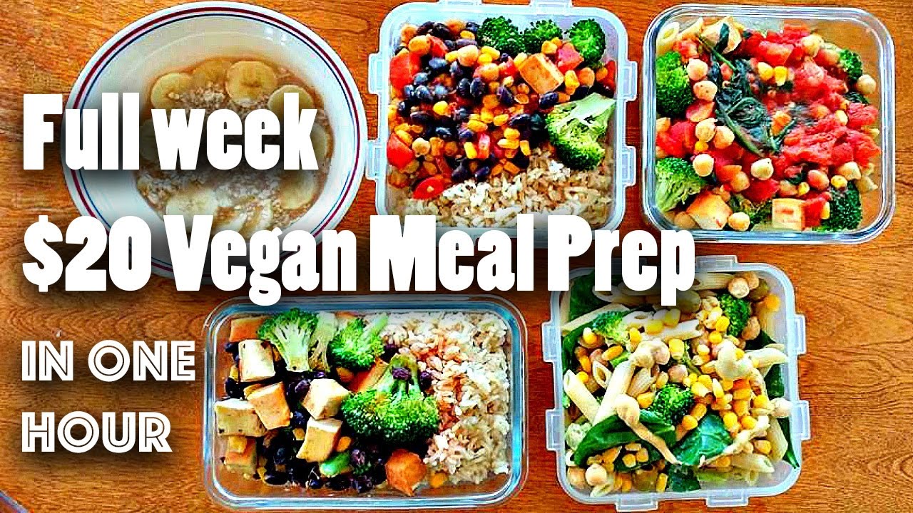 Wonderbaarlijk MEAL PREP FOR THE WEEK FOR $20 (VEGAN + EASY) - YouTube TZ-48