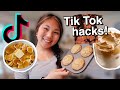 TESTING VIRAL TIK TOK LIFE HACKS (food & clothing)