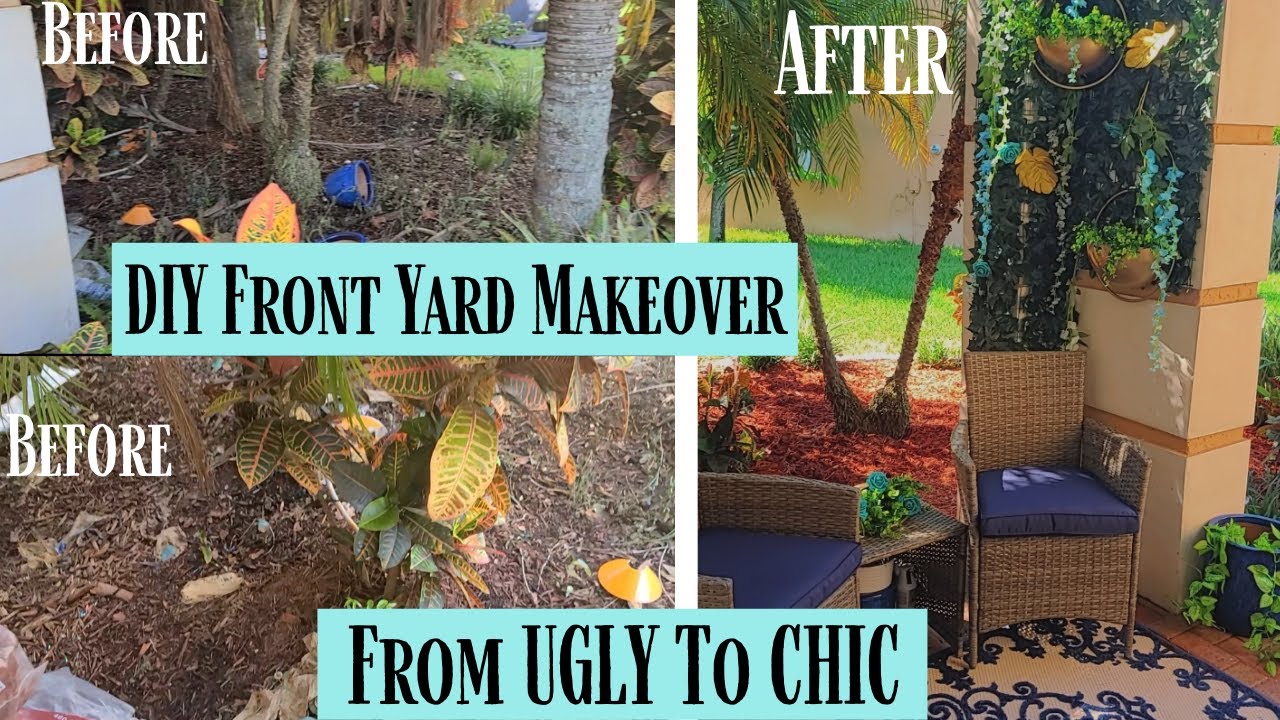 FRONT YARD MAKEOVER ON A BUDGET | DIY EASY YARD QUICK FIX | ASSOCIATION ...