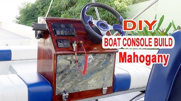 DIY boat console build (Mahogany)