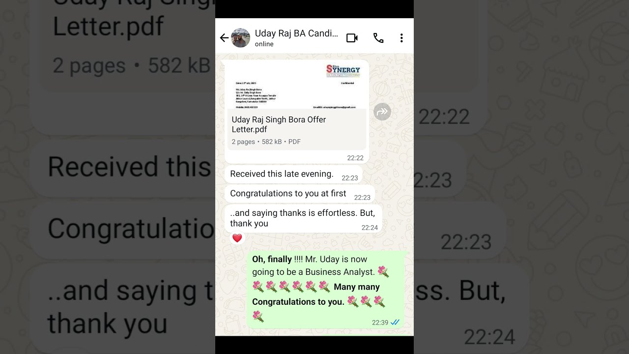 Uday S SuccessStory Motivation Businessanalyst Training Success BATrainingOnline Viral