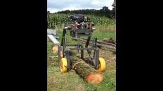 Eigenbau Holzspalter, Mobiler Kegelspalter, mobile cone splitter, log splitter