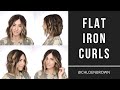 HOW TO CURL WITH A FLAT IRON || chloenbrown