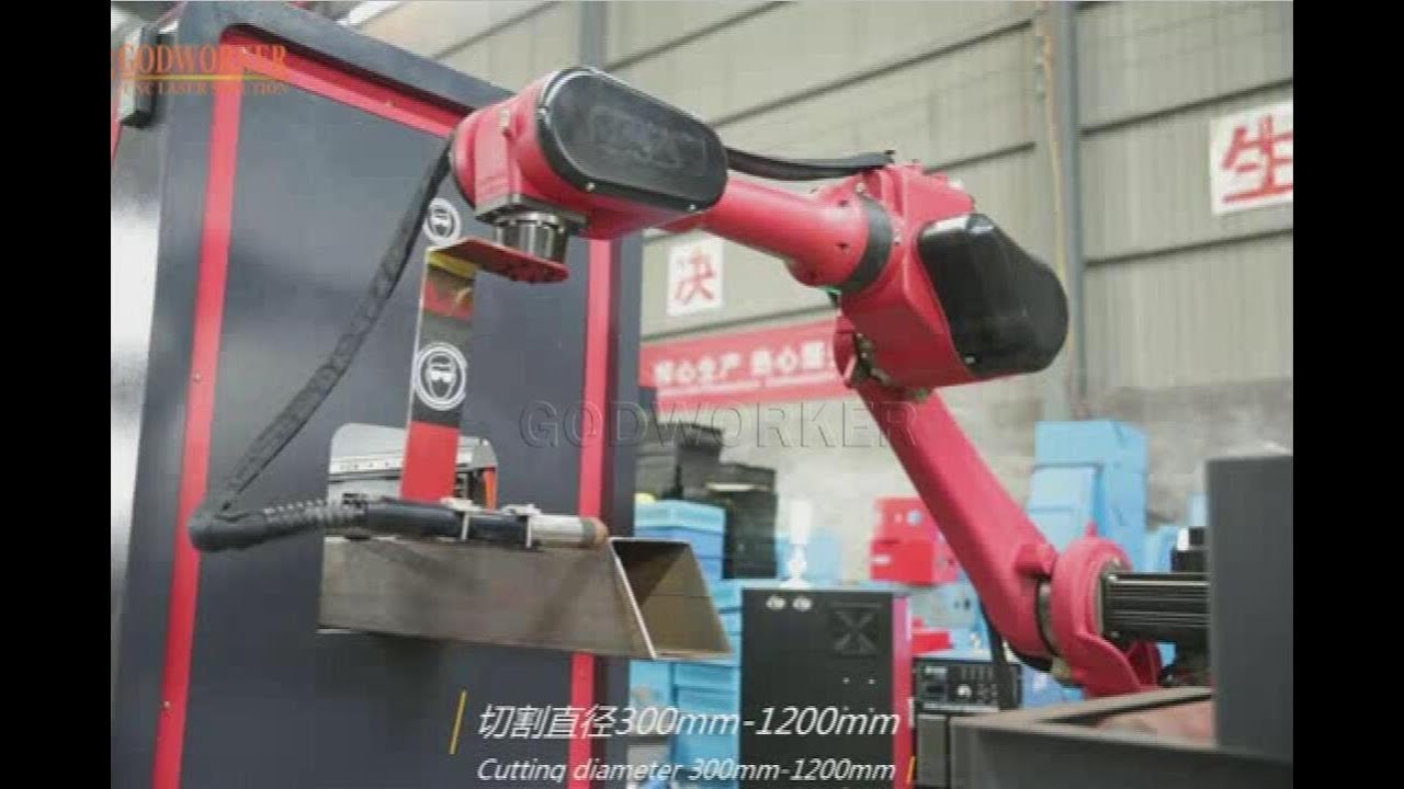 Robotic plasma cutting machine for pipe tube,H-beam,channel steel ...