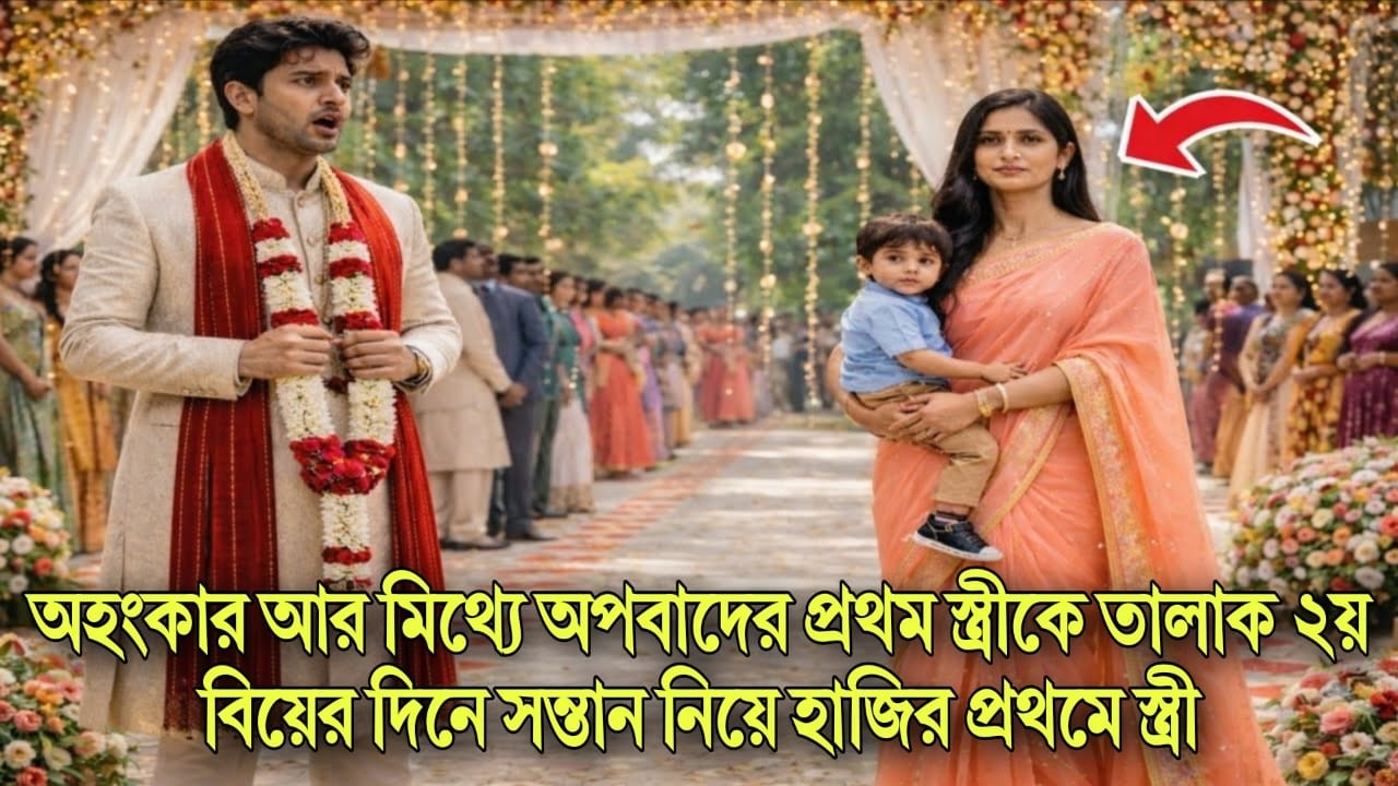 অহংকার আর মিথ্যে অপবাদের প্রথম স্ত্রীকে তালাক ২য় বিয়ের দিনে সন্তান নিয়ে হাজির প্রথমে স্ত্রী...