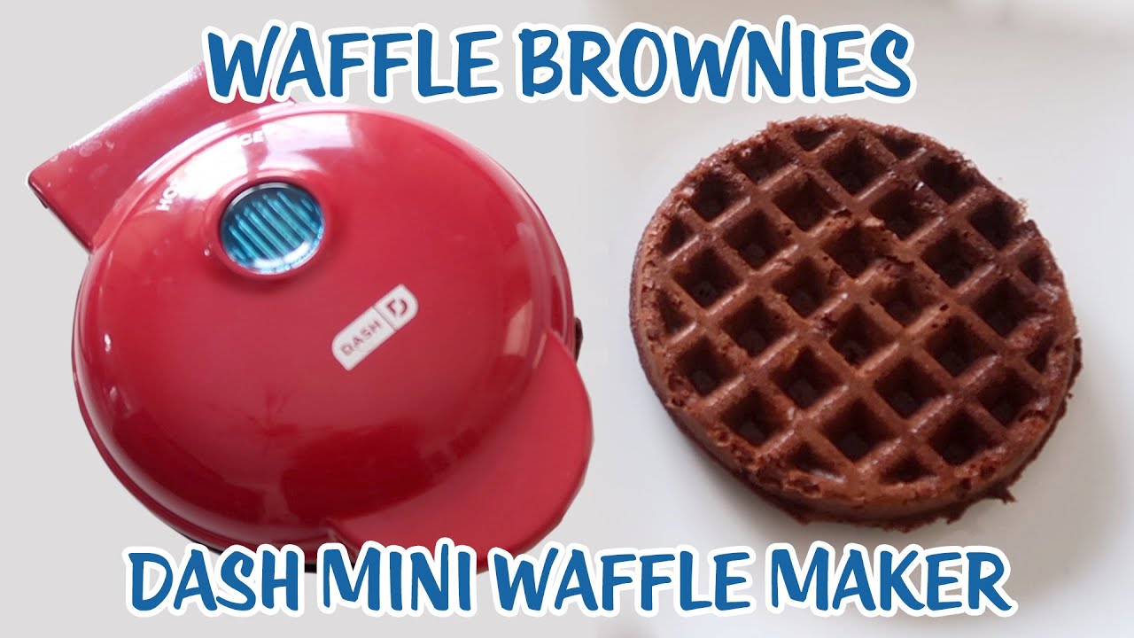 Dash Mini Waffle Maker - Brownies - Waffle Brownies 
