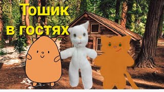 Тошик-продавец игрушек в гостях. Мультфильм про кота