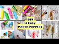 DIY 4 Easy Party Poppers | Homemade Party Poppers | How to make your own Party Poppers 2023