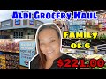 ALDI GROCERY HAUL! I FINALLY FOUND SOME CHICKEN WINGS LOL | BIG FAMILY GROCERY HAUL | FAMILY OF 6