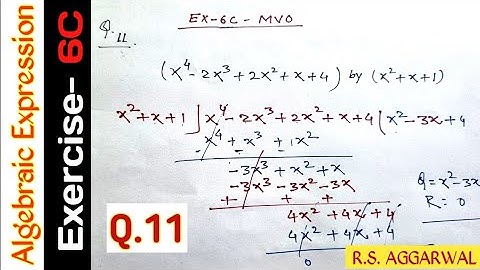 Exercise- 6C | Qus- 11 | Class 8 | Operations On Algebraic Expressions | R S AGGARWAL  #mvo #algebra