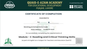 How to Download Module 2 Certificate l Qaed l Easte Training #certificate