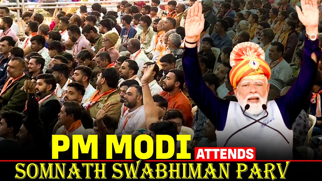 LIVE: Somnath Swabhiman Parv I PM Modi addresses a public function in Somnath I Gujarat