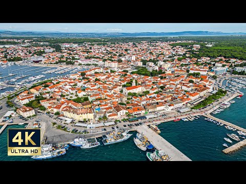 Biograd na Moru Croatia 🇭🇷 4K Old Town Walking Tour 2023