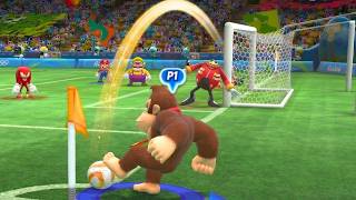 Mario And Sonic at The Olympic Games Tokyo 2016 Sonic, Mario, DK & Vector Dominate Football Match!