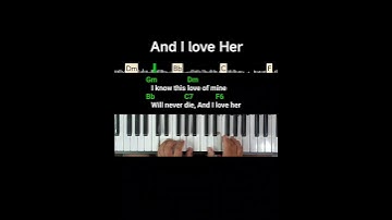 Thumbnail of And I Love Her (The Beatles) piano cover song
