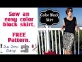 How to sew a Color block skirt