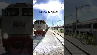 Perbedaan suara S35 CC206 kecepatan kencang dan pelan #semboyan35 #keretaapi #roblox #incorails