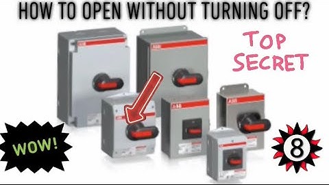 HVAC: How did i not know this??  ABB Disconnect Handle WITHOUT Turning Off Power!