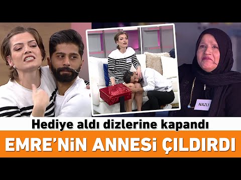 Nurgül'e hediye aldı dizlerine kapandı! Emre'nin annesi adeta çıldırdı