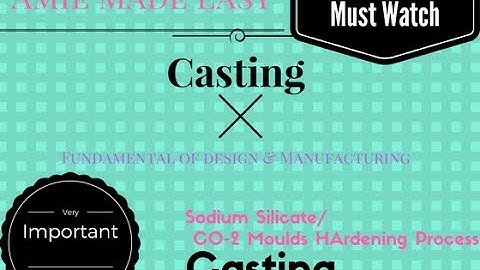 Co2 Moulds Hardening Casting Process Amie Section A Fdm Lecture