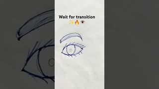 hyper realistic eye 👁️ drawing 😍 #drawing #sketch #transition #trending #eyes #art