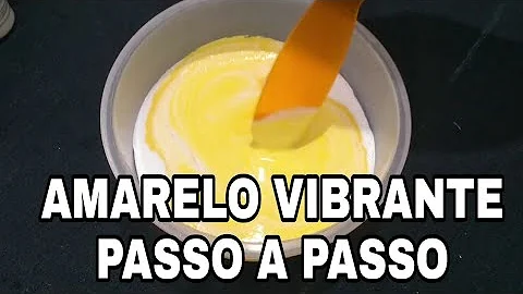 Como fazer tinta amarela com tinta branca?