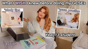 What I WISH I knew before doing my GCSEs *study tips, revision, exam practice | Ruby Rose UK