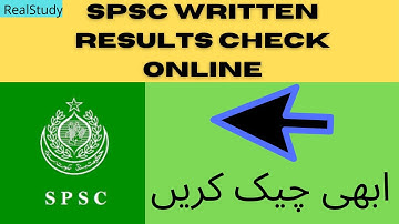How To Check SPSC Written Results