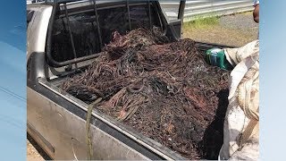 Guaxupé: couples are arrested with half a ton of copper wires