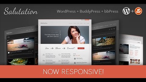 Salutation Responsive WordPress + BuddyPress Theme