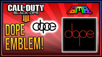 DOPE EMBLEM: COD BO4 Dope Emblem Tutorial! EASY! Bo4 Emblem Tutorials! PomPi