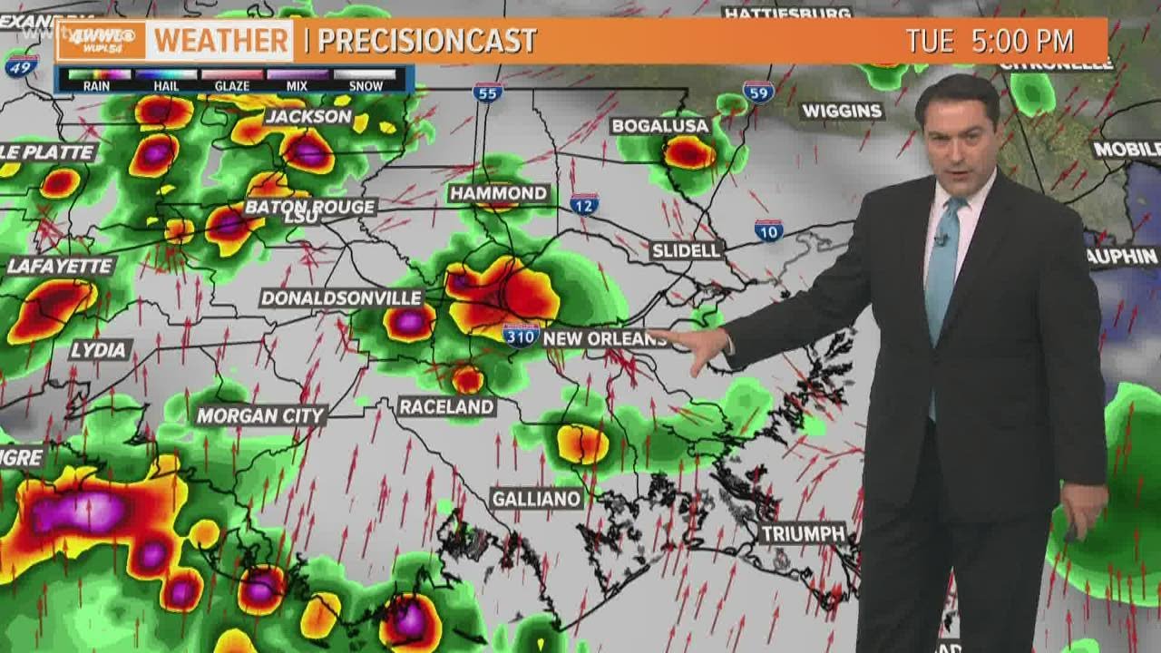 Scattered Storms With Downpours This Afternoon - YouTube
